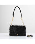 Nicole Bag - Black Fur | Porterist