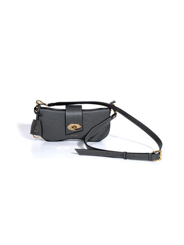 Gray Perla Small Leather Cross Bag | Porterist