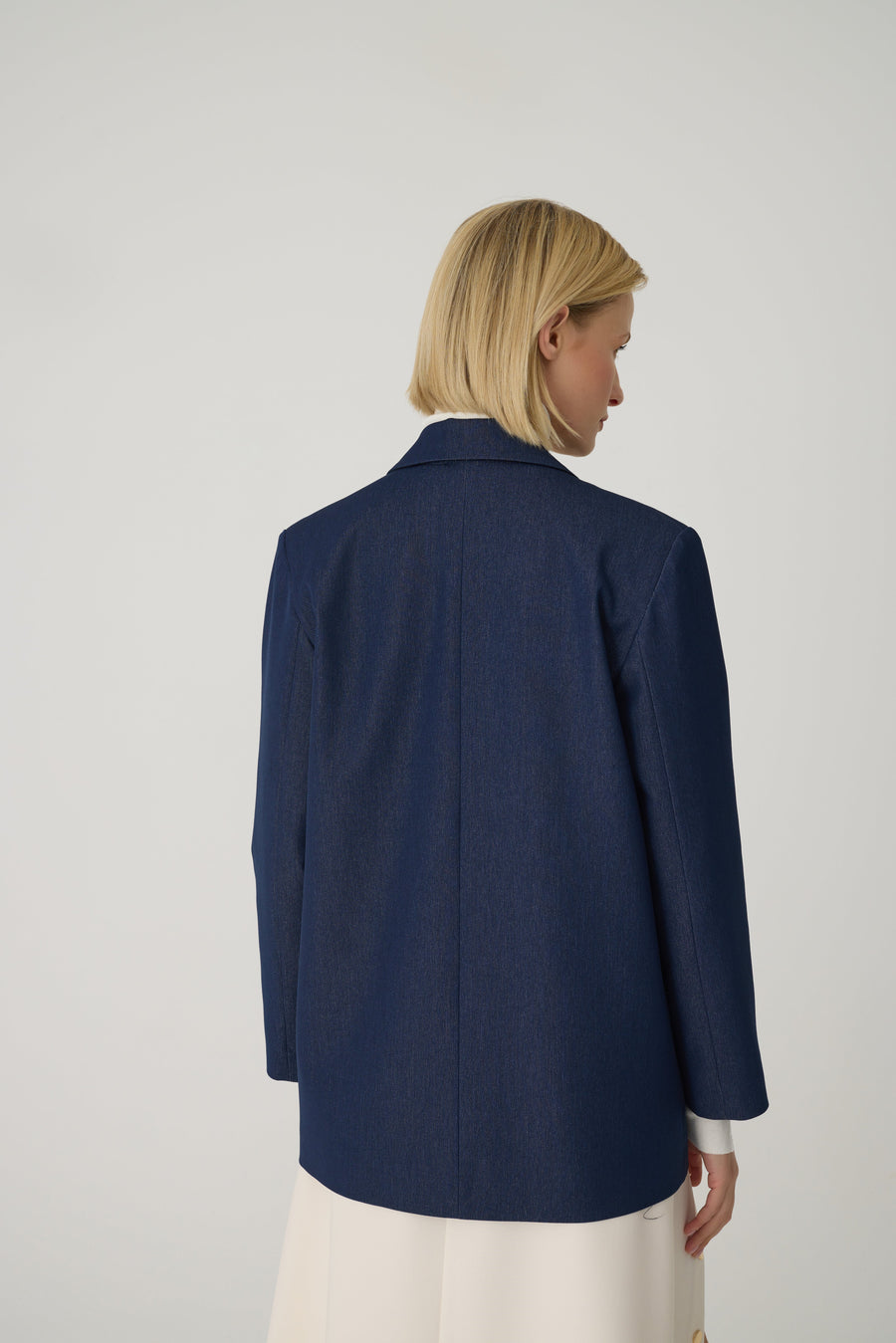 Pienza Navy Blue Women's Blazer Jacket