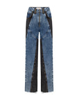 Free Heaven Two Colorway Jeans - Black/Blue