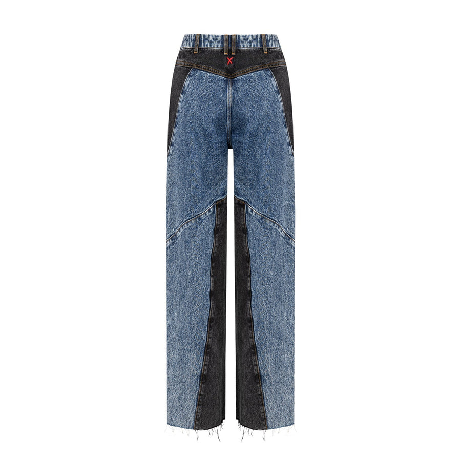 Free Heaven Two Colorway Jeans - Black/Blue