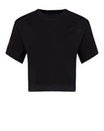 Black Embroidered T-shirt