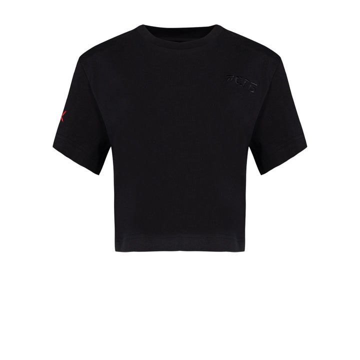 Black Embroidered T-shirt