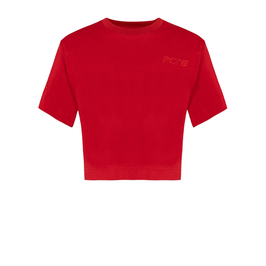 PCFG Red Embroidered Shoulder Pad T shirt  - Porterist 5