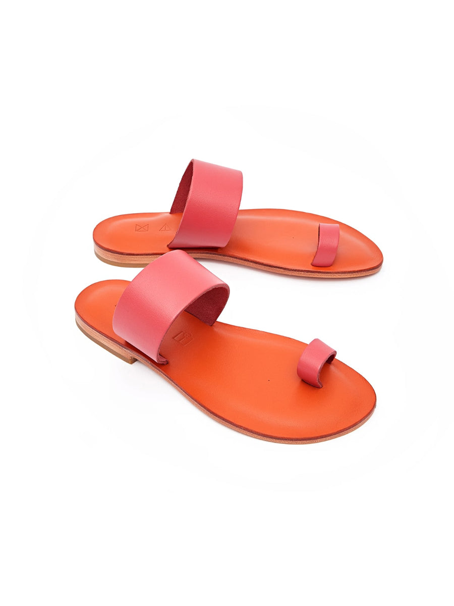 Pink Root Genuine Leather Sandals | Porterist