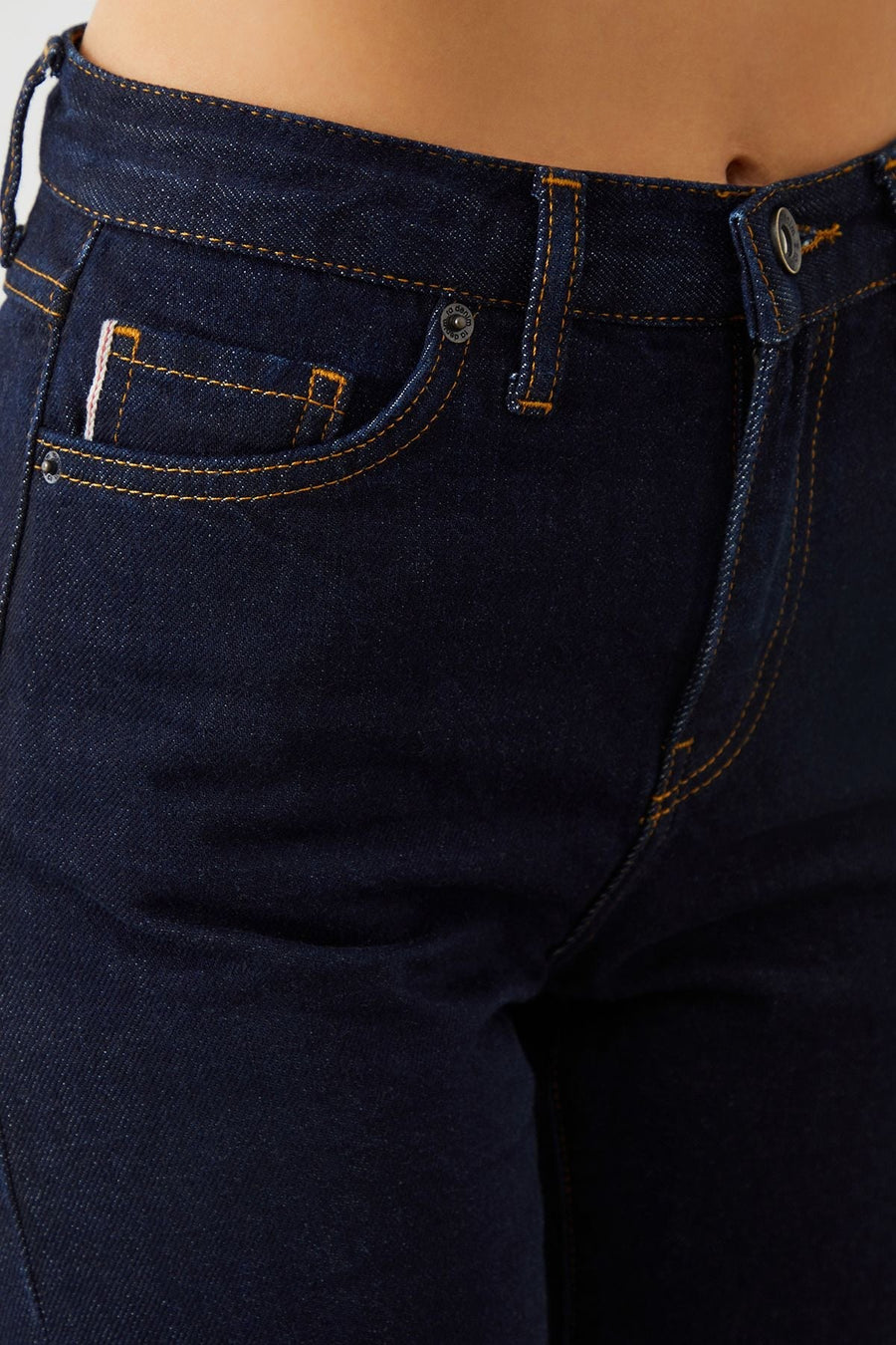 Mira Boyfriend Fit Dark Blue Selvedge Womens Jeans Fınal Item - Porterist 5