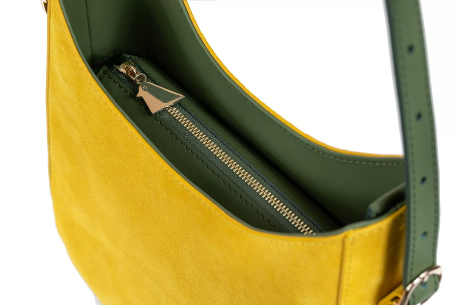 Ruby Mustard Yellow Leather Handbag | Porterist