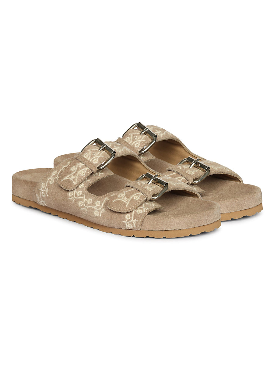 Beige Angela - Flat Sandals
