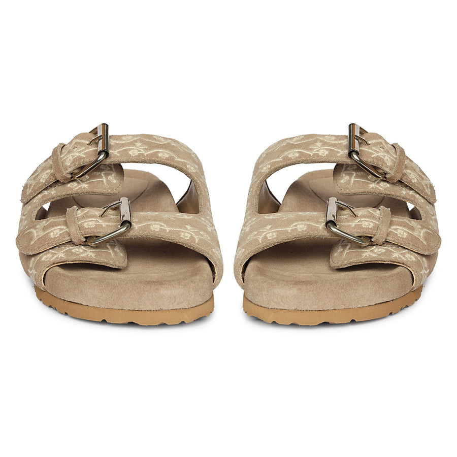 Future Brands Group Beige Angela Flat Sanda  - Porterist 5