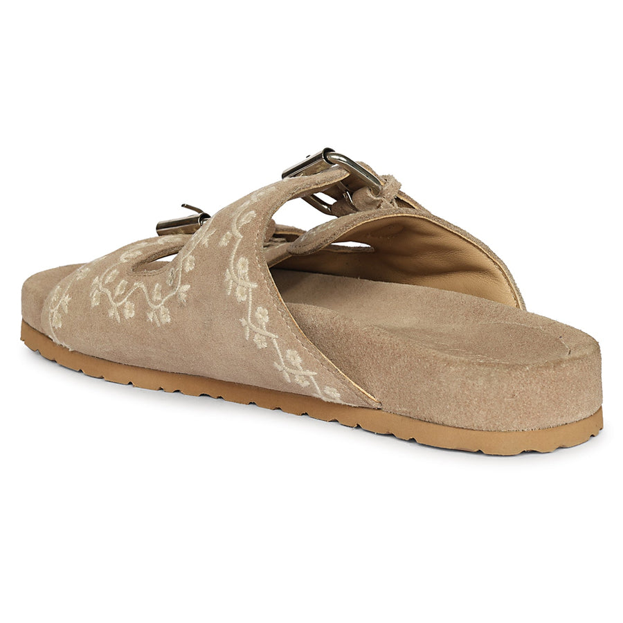 Future Brands Group Beige Angela Flat Sanda  - Porterist 3