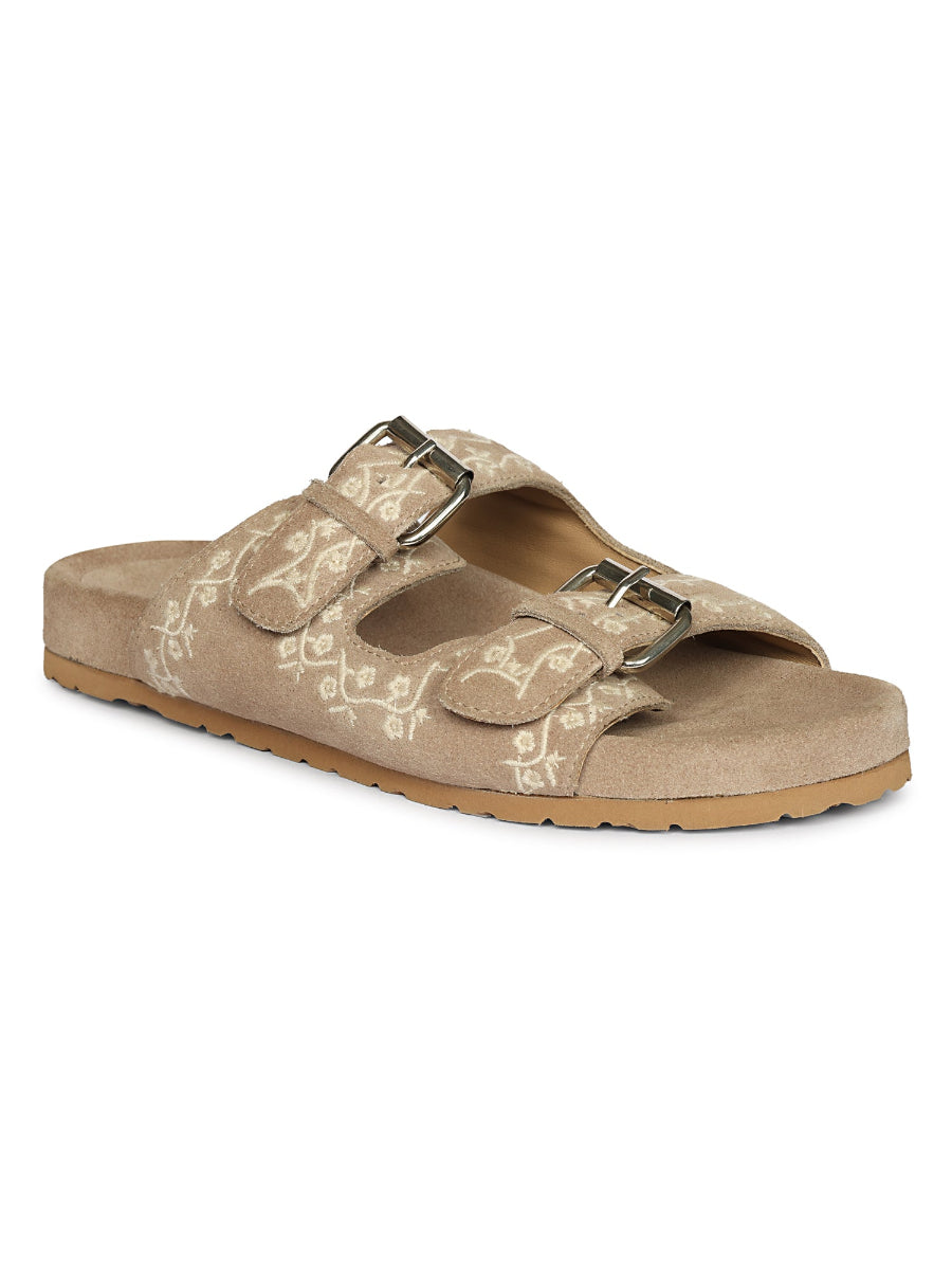 Beige Angela - Flat Sandals