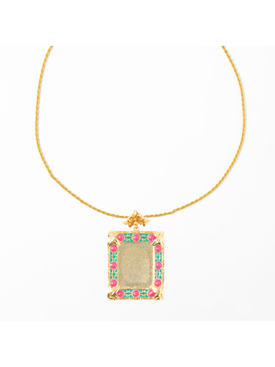 Sophia Rectangle Pink Medallion | Porterist