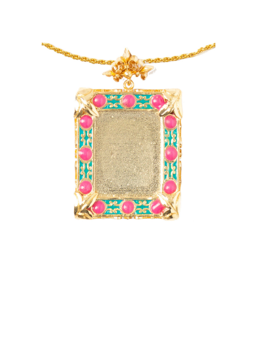 Sophia Rectangle Pink Medallion | Porterist