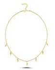 Sense Gold Vermeil Necklace With Dangling Details   - Porterist 1