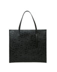 Slim x Black Printed Leather Shoulder Bag | Porterist