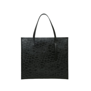 Slim x Black Printed Leather Shoulder Bag | Porterist