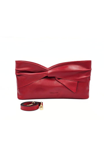 Sorriso Red Genuine Leather Hand and Shoulder Bag