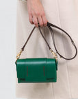 Tri Mini Green Leather Shoulder Bag | Porterist