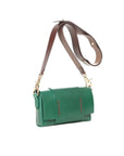 Tri Mini Green Leather Shoulder Bag | Porterist