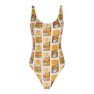 Tarot Patterned Recycled Swimsuit | Porterist