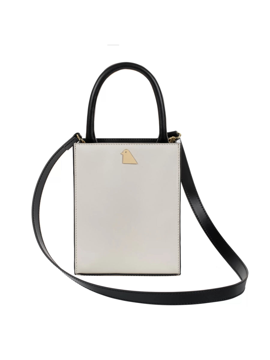 Mini Tote Milky Brown Leather Handbag | Porterist