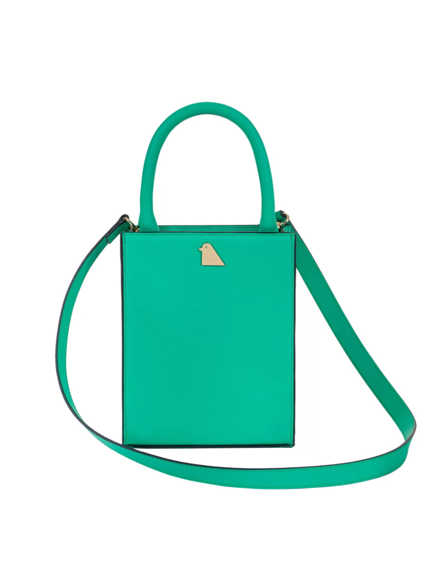 Mini Tote Clover Green Leather Handbag | Porterist