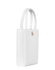 Mini Tote White Leather Handbag | Porterist