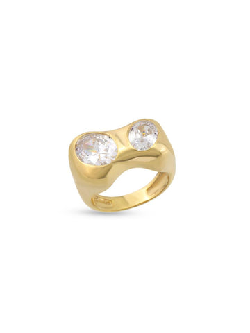 Two Stone Ring Gold | Porterist