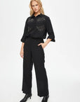 Wide Leg Fit Lyocell Pants 69469