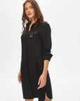 Relax Lyocell Metal Ring Detailed Shirt Dress 69768