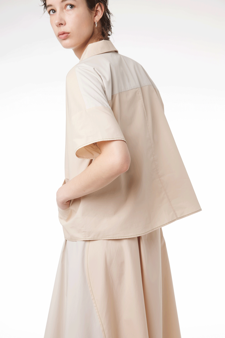 Sand Dune Button Top