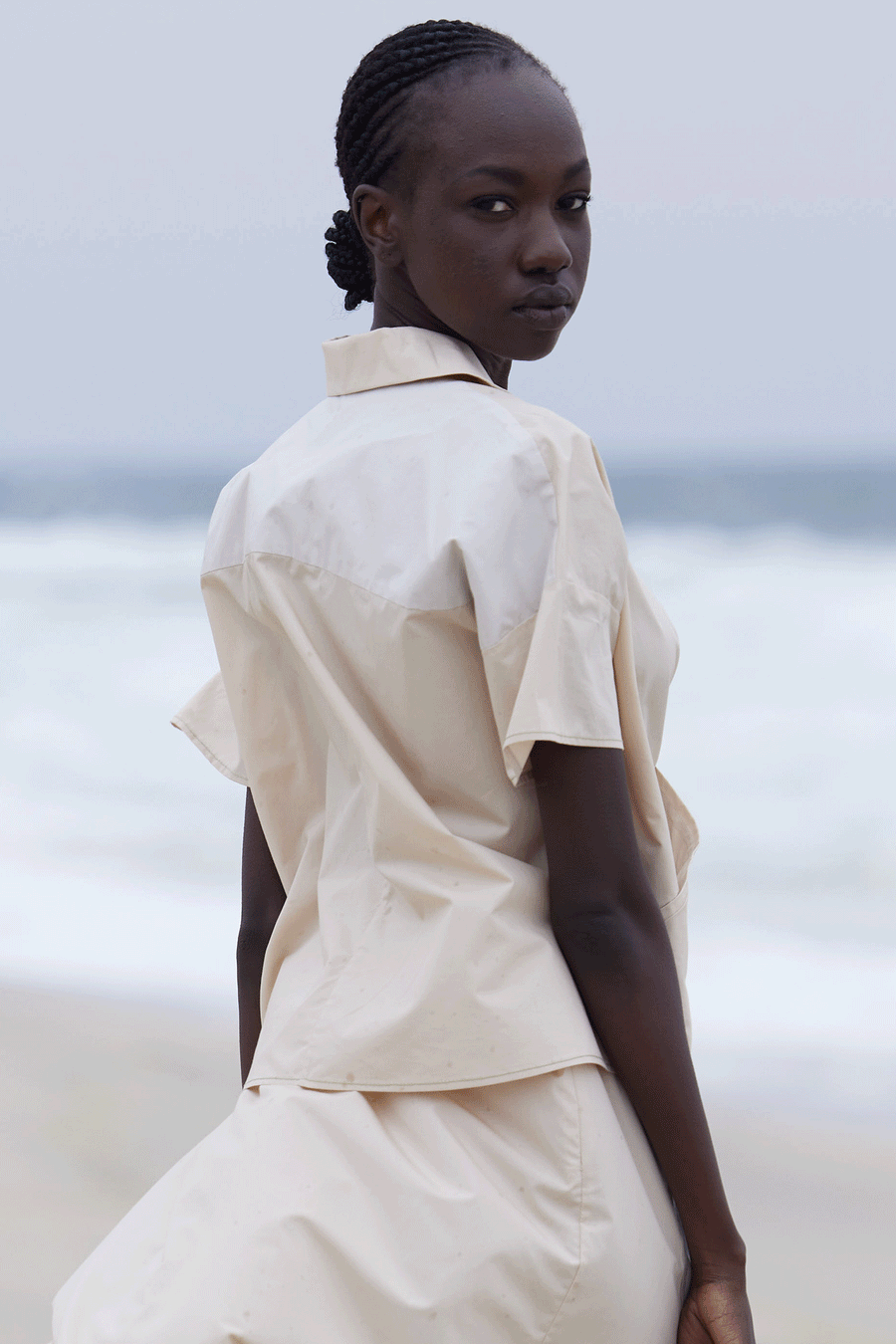 Sand Dune Button Top