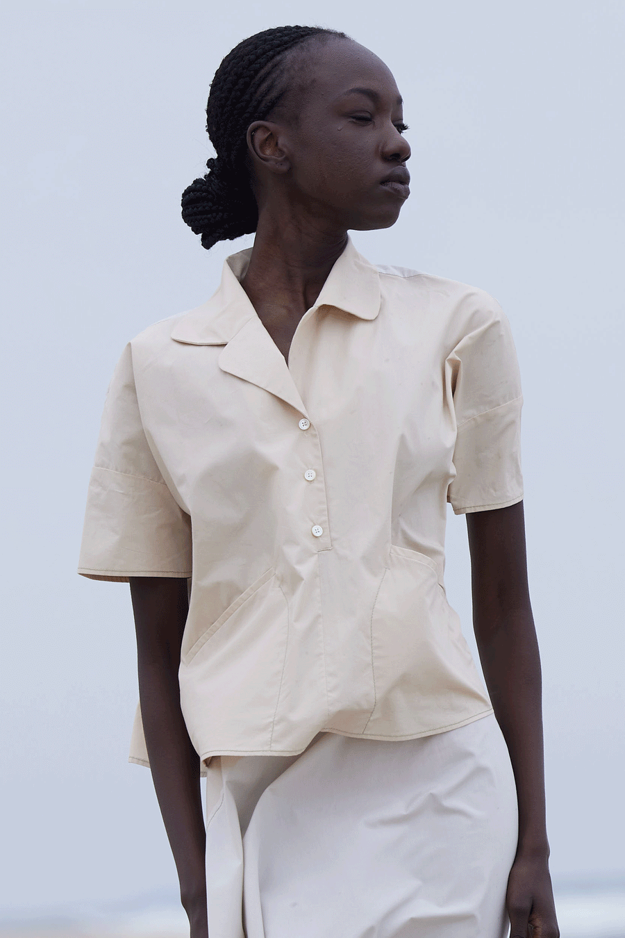 Sand Dune Button Top