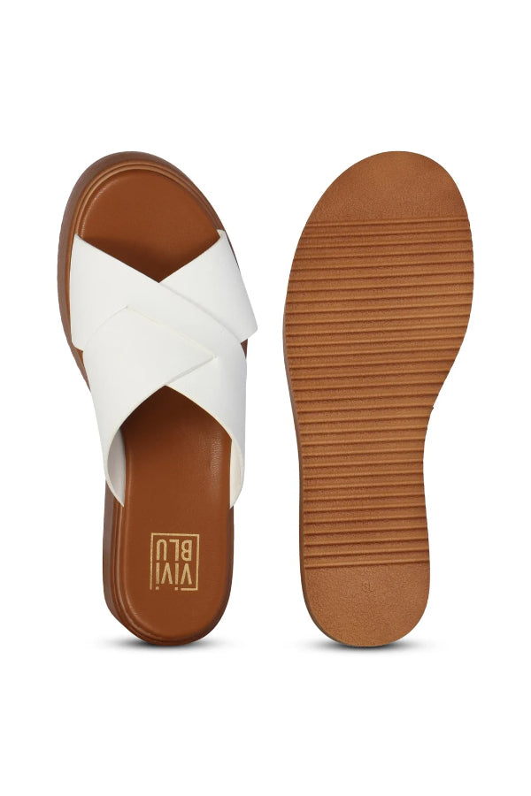 Vivi Blu - Yasmin Wedges Footwear - White