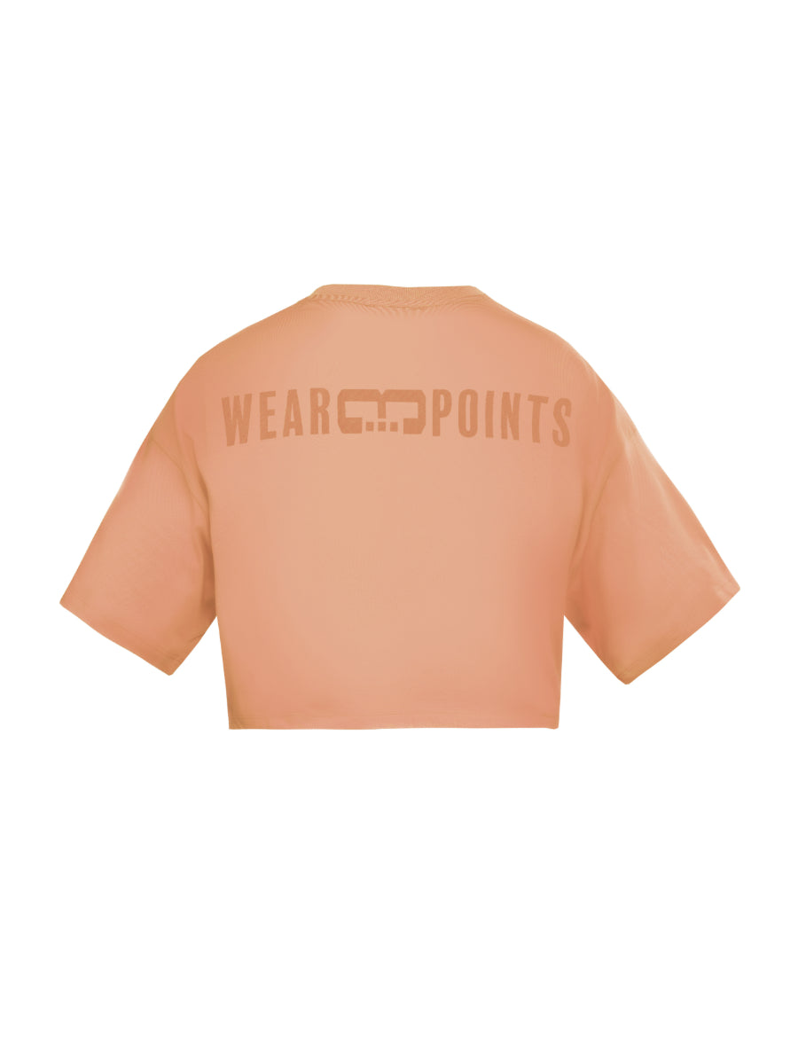 Salmon Weekend Crop T-shirt | Porterist