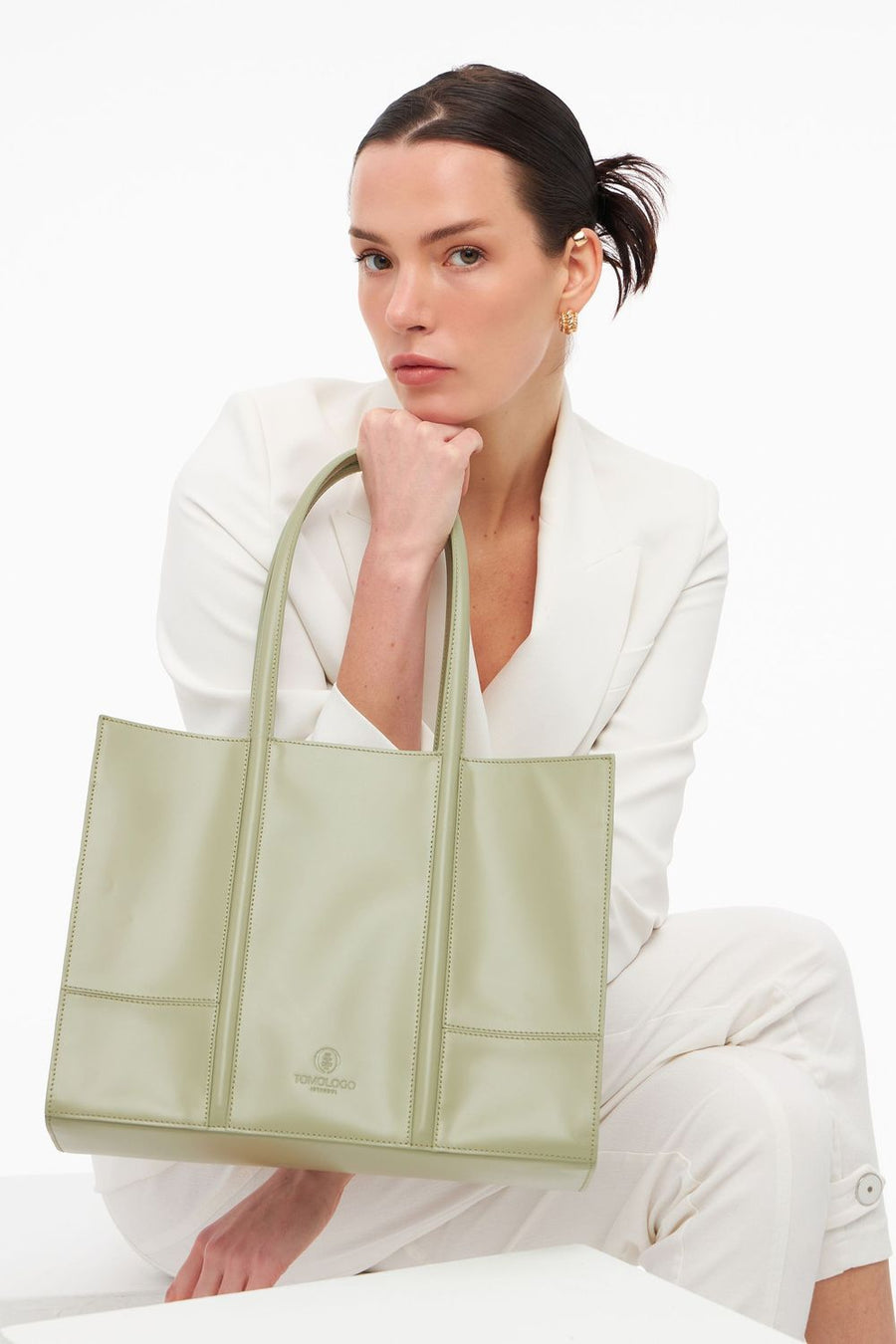 Green T - line Tote Bag | Porterist