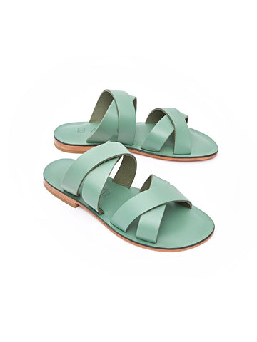 Green Wave Genuine Leather Sandals | Porterist