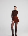 Elena Shorts Skirt Brown