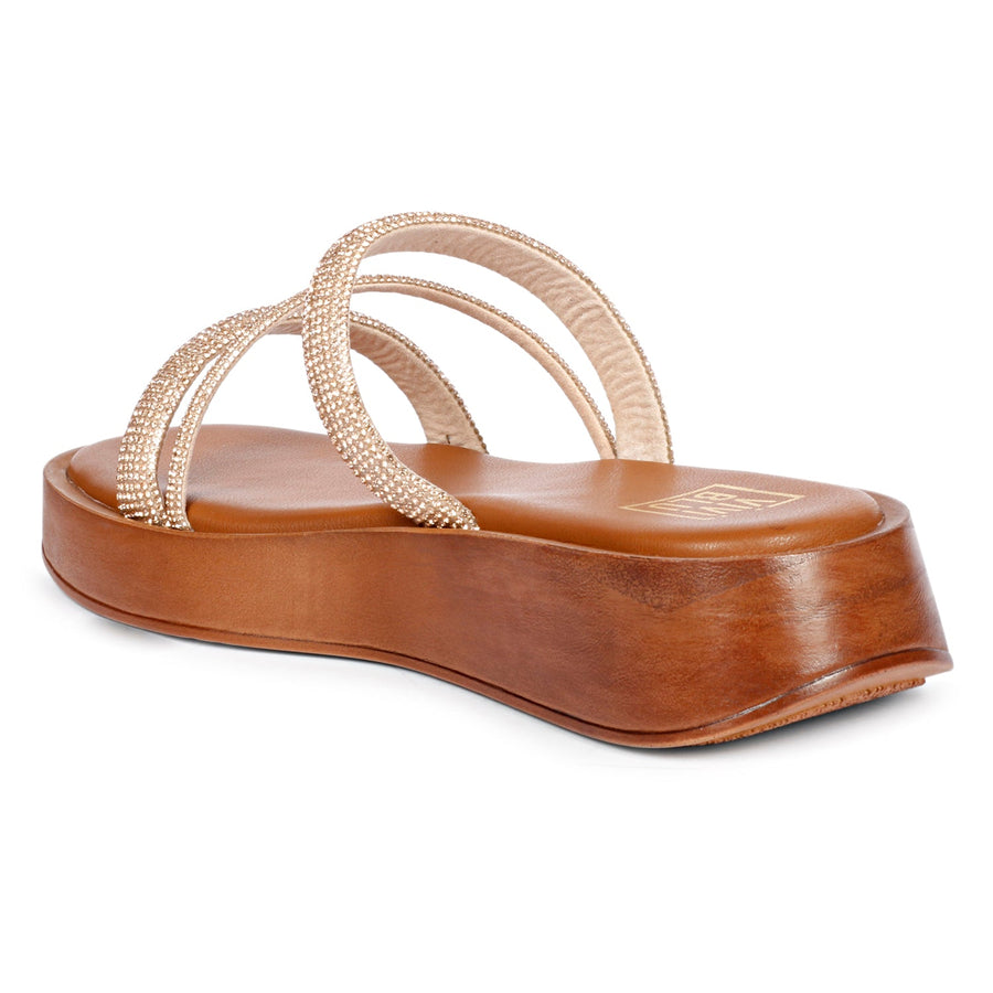 Vivi Blu Ren Flats Footwear Champagne 