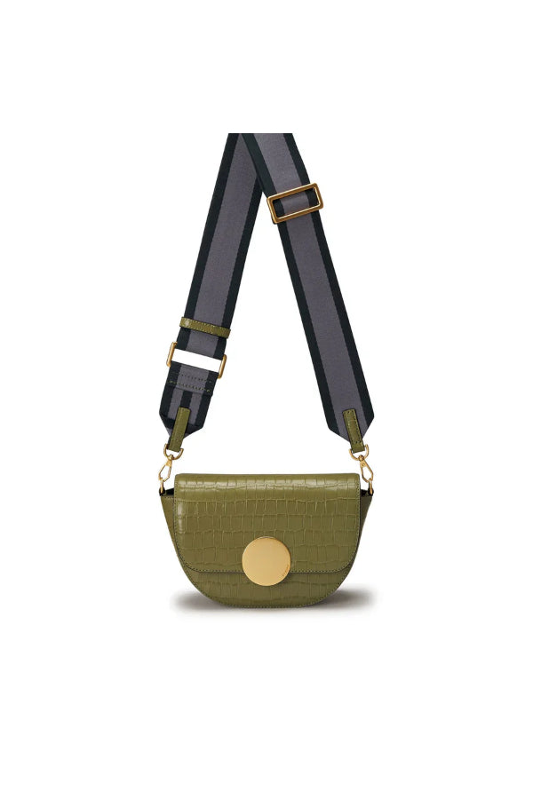 Oryany - Lottie Croco Crossbody Small Handbags - Leaf Olive