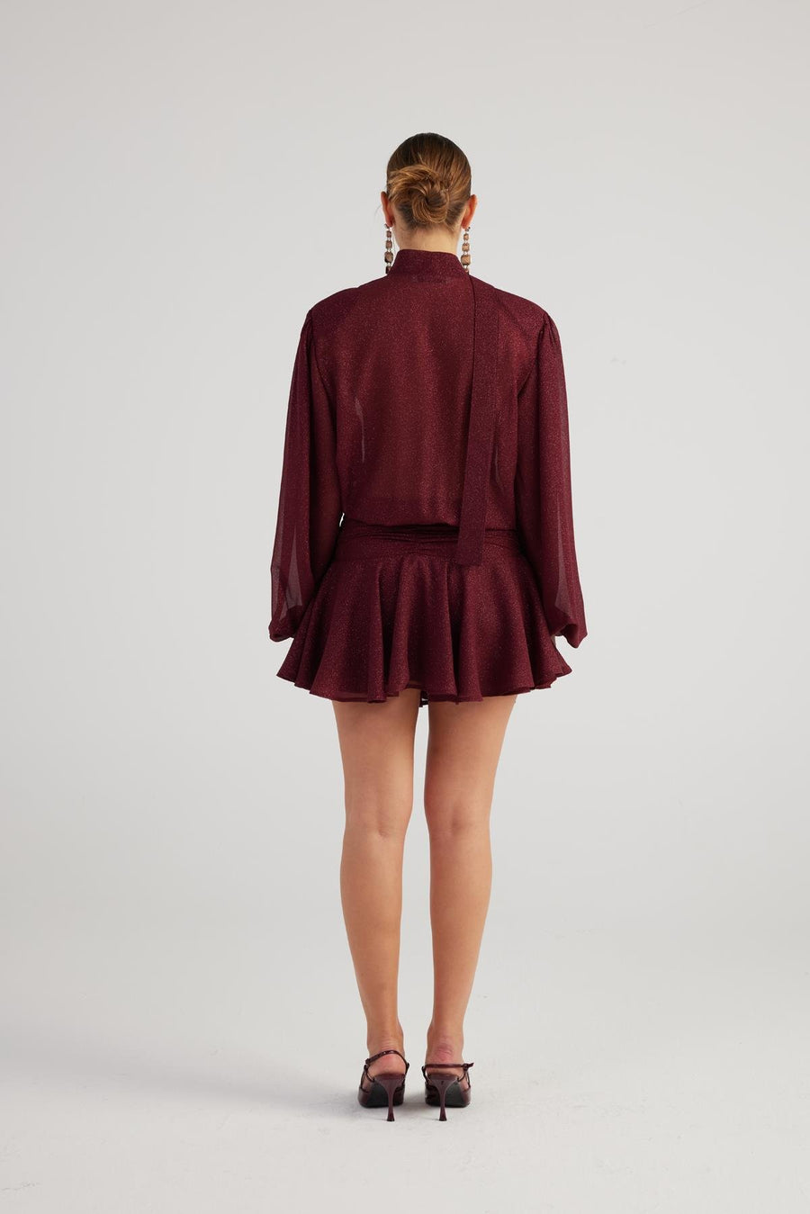 Vanesa Dress Burgundy