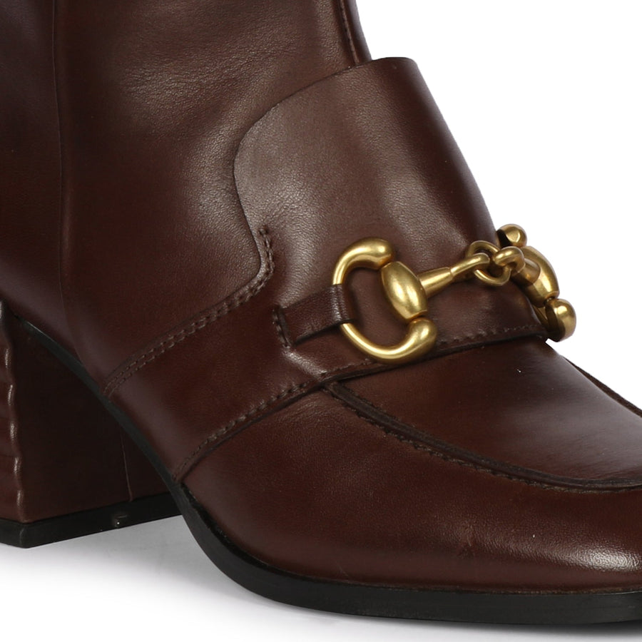 Saint G Daffodil Ankle Boots Chocolate 