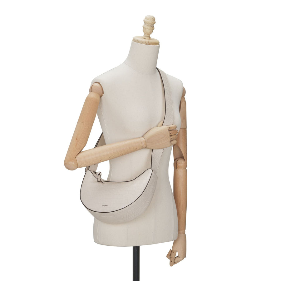 Oryany Rookie Croco Crossbody Medium Handbags Cream 