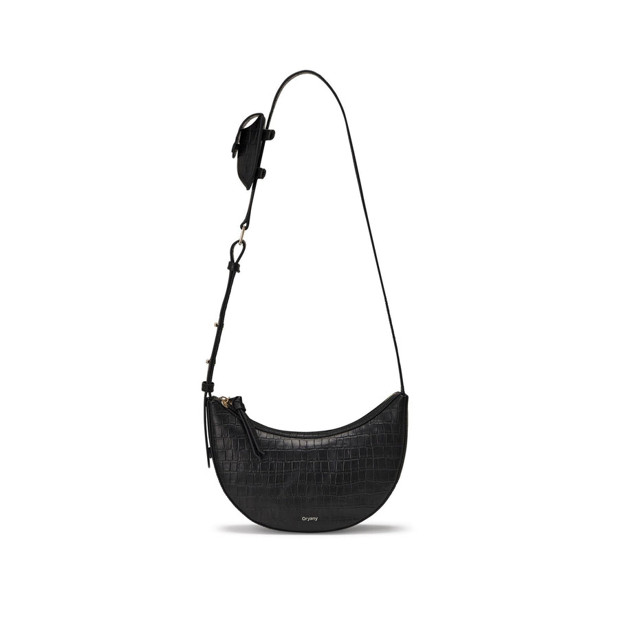 Oryany Rookie Croco Crossbody Medium Handbags Black 