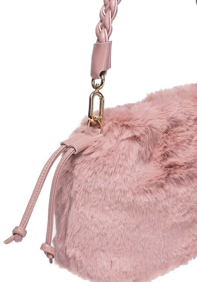 Alexa Pink Synthetic Fur Handbag & Clutch | Porterist