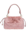 Alexa Pink Synthetic Fur Handbag & Clutch | Porterist