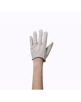 Cream Azure Leather Gloves