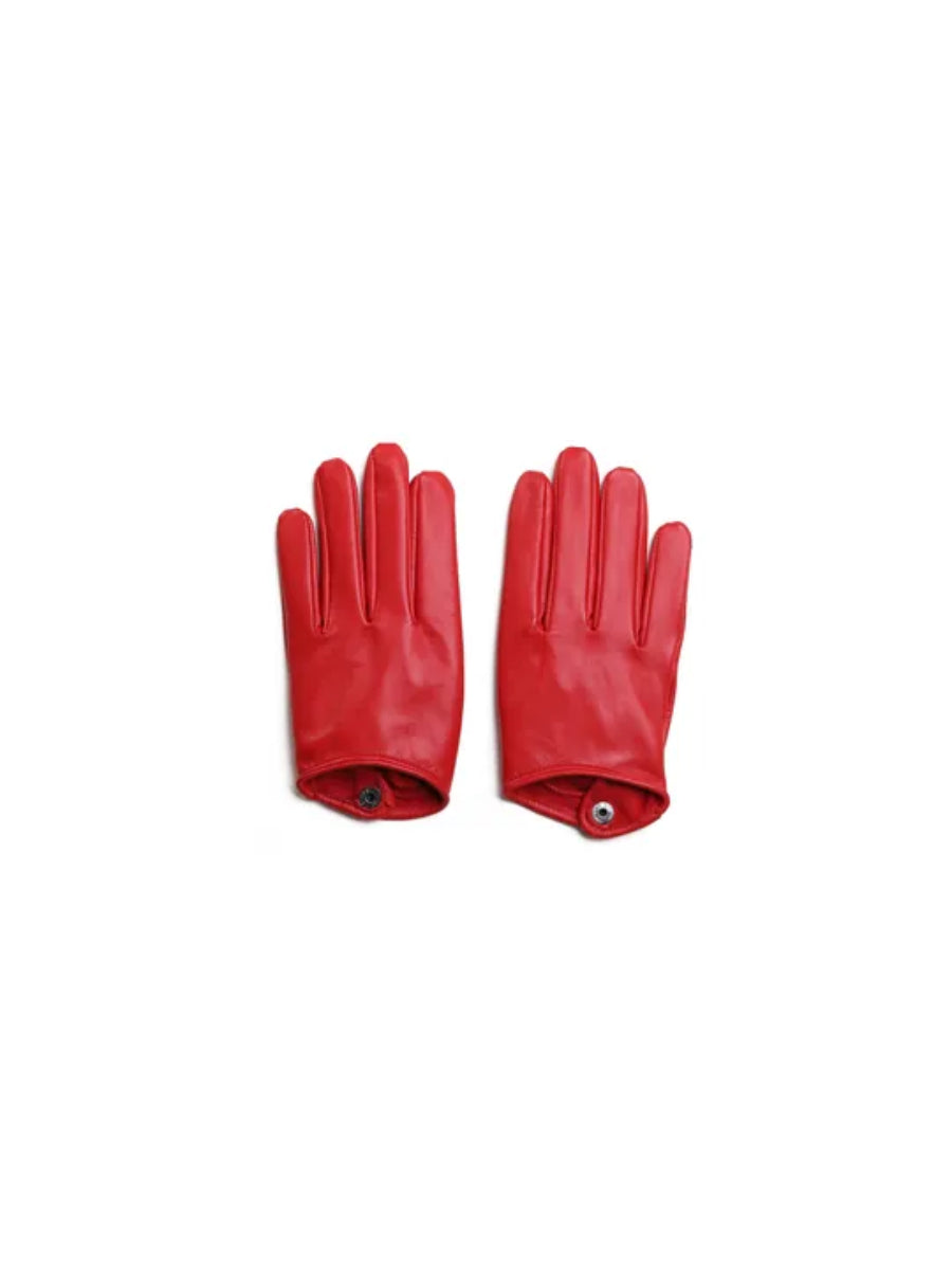 Red Azure Leather Gloves