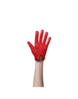 Red Azure Leather Gloves