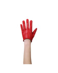 Red Azure Leather Gloves